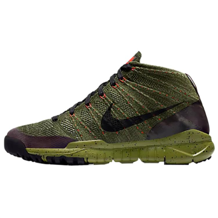 Nike Nike Flyknit Chukka Outdoor Shoes Men's Green