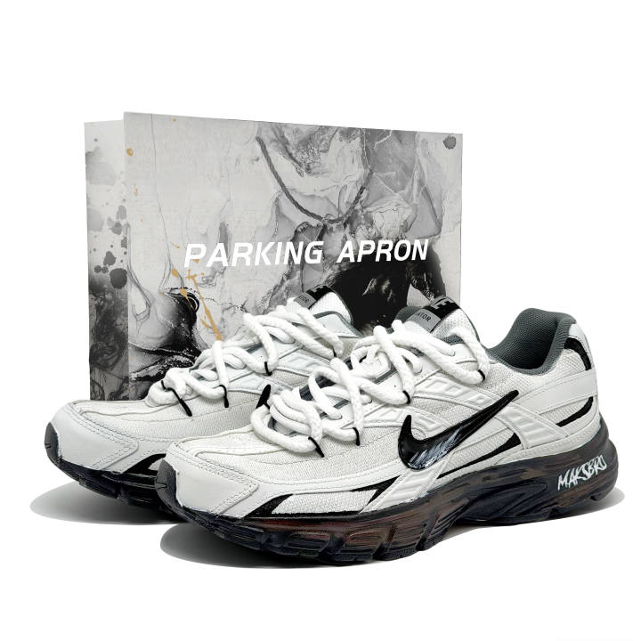 Nike Nike Initiator Cushioning Slip Resistant Abrasion Resistant Low top Running Shoes Unisex Beige White Brown
