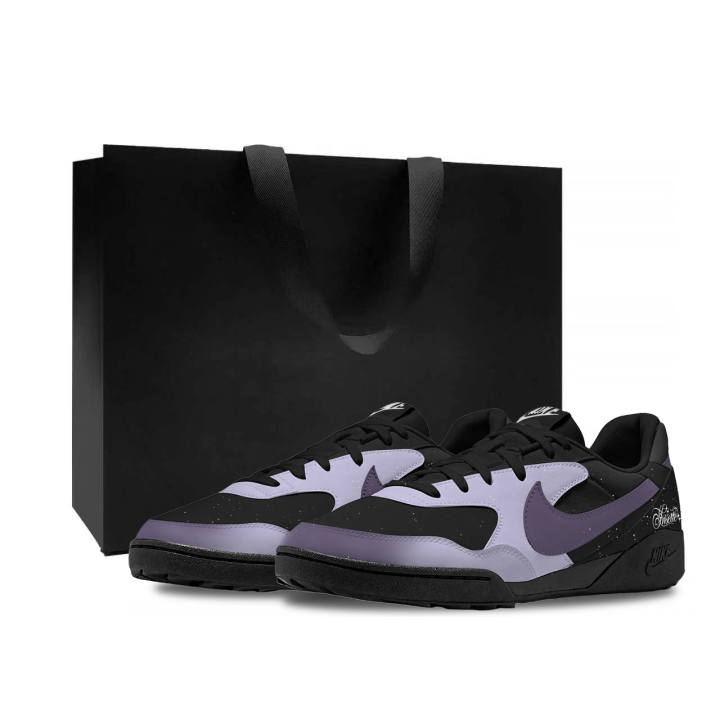Nike Nike Terra Manta Cushioning Slip Resistant Abrasion Resistant Breathable Low top Casual Shoes Unisex Black Purple
