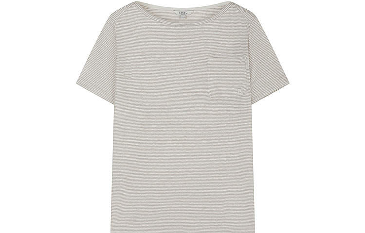 Teenie Weenie T Shirts Women's Light Brown Boat Neck Moderate Straight Fit