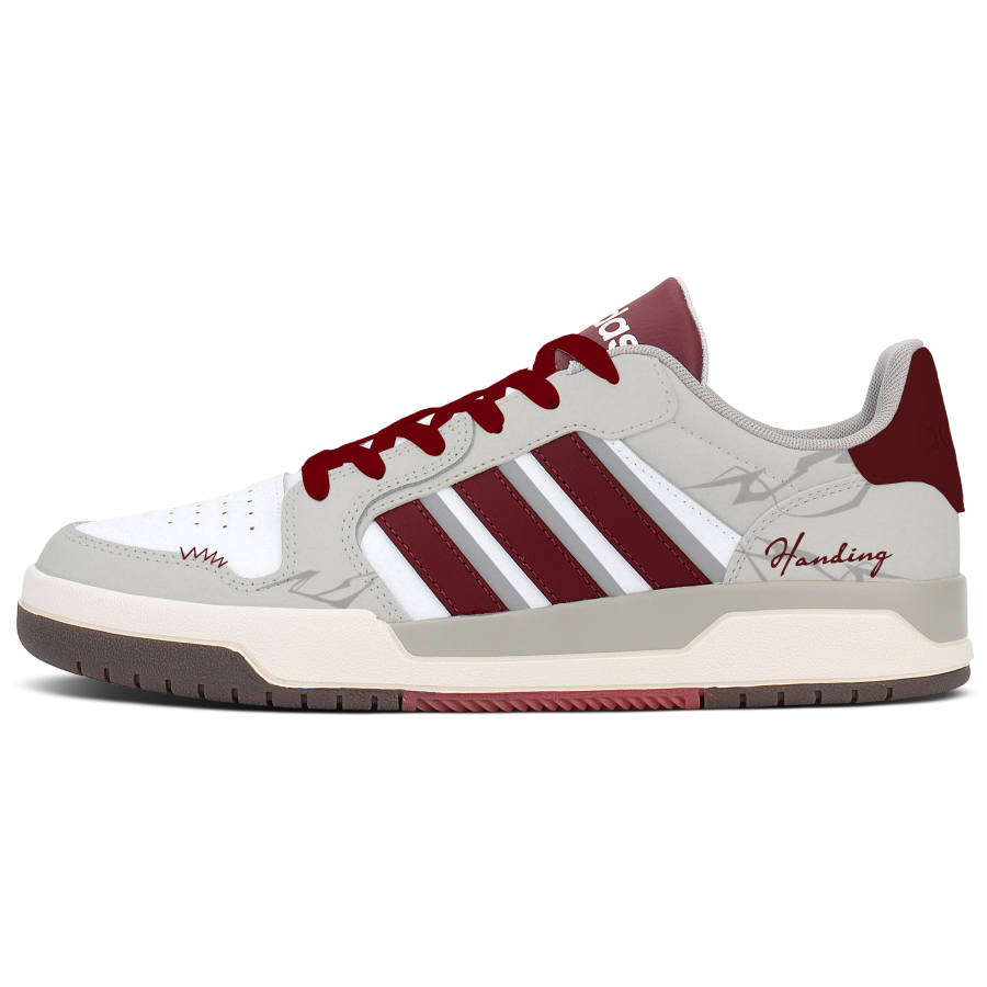 Adidas Adidas ENTRAP Wine Heart Gray Tone Coverage Slip Resistant Abrasion Resistant Low top Skateboard Shoes Unisex