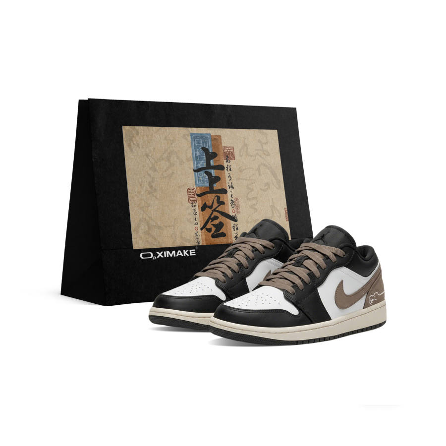Jordan Jordan Air Jordan 1 Brown Bear Synthetic Leather Cushioning Abrasion Resistant Support Low top