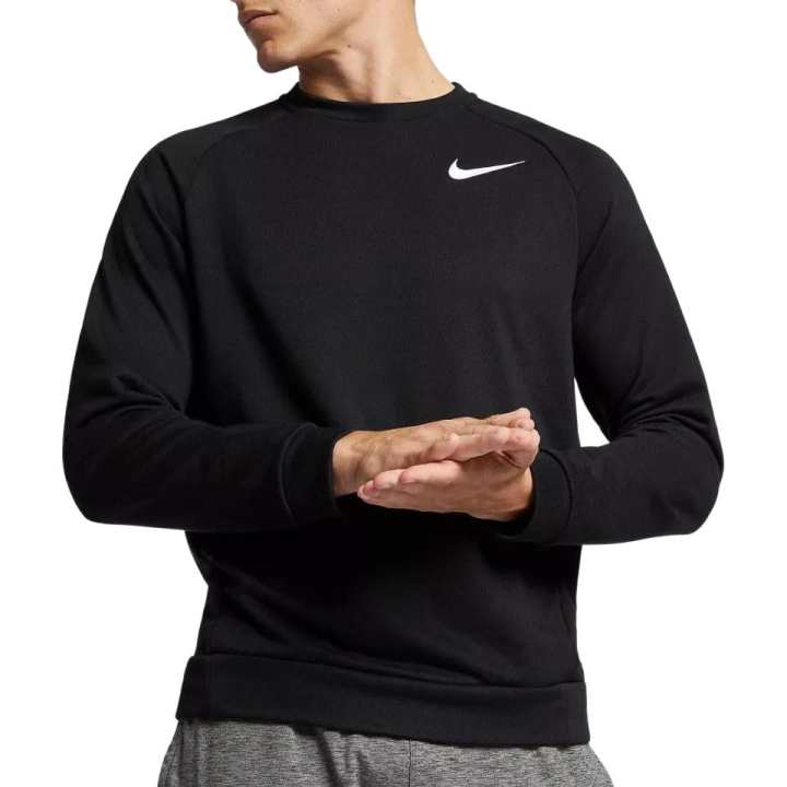 Nike Nike Dry Sweatshirts Men's Black Crew Neck Moderate