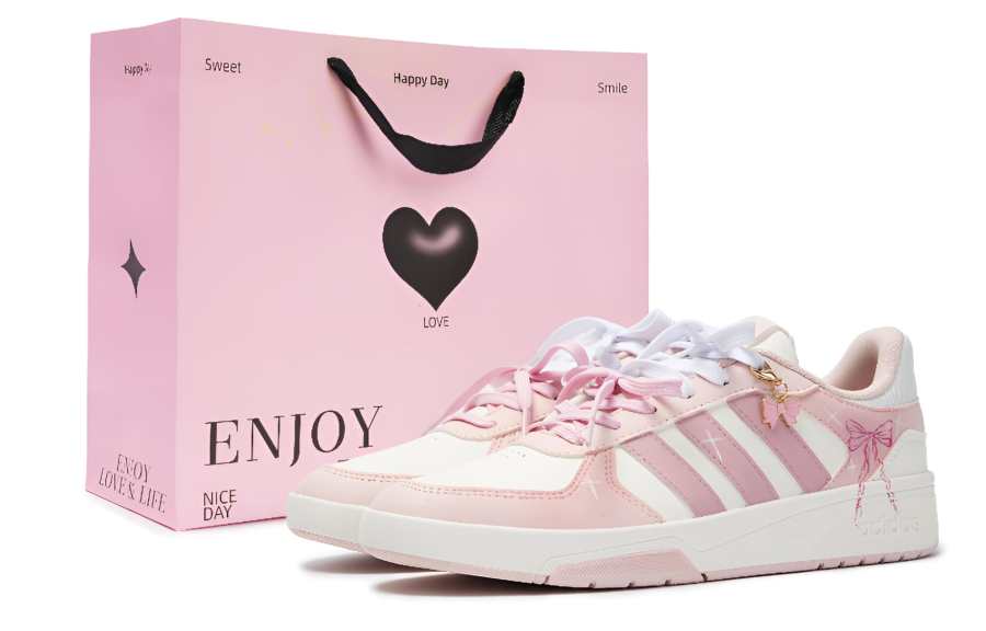 Adidas Adidas COURTBEAT Low top Skateboard Shoes Unisex Pink
