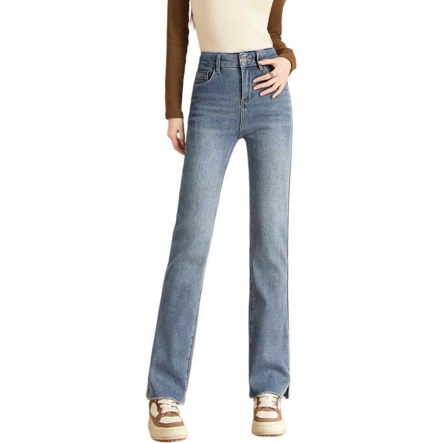 Tonlion Jeans Women's Medium Blue Moderate Straight Fit Pants
