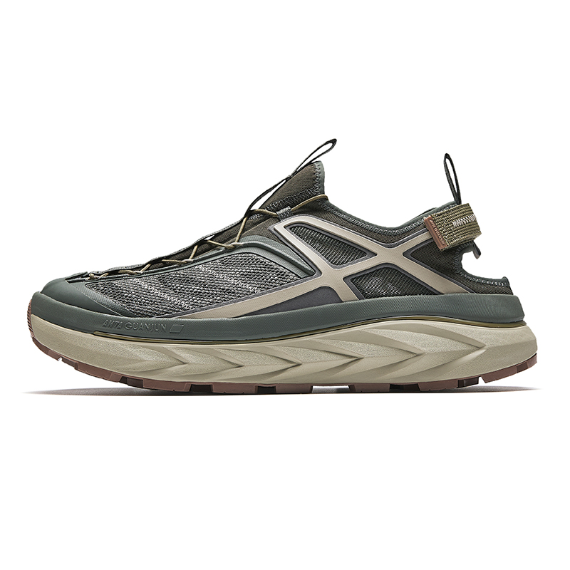 Anta Champion Pioneer Breathable Abrasion Resistant Slip Resistant River Trekking Shoes Men's Graphite Gray