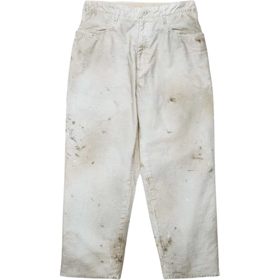 MADNESS Casual Pants Unisex Ecru Moderate Wide Leg Pants