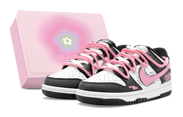 Nike Nike Dunk Urban Chic Style Graffiti, Couple's, Romantic American Vintage, Classic And Versatile, Deconstruction Design