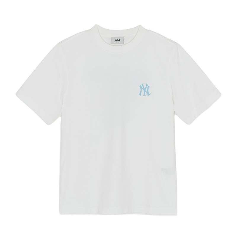 MLB T Shirts Unisex New York Yankees/White Crew Neck Moderate