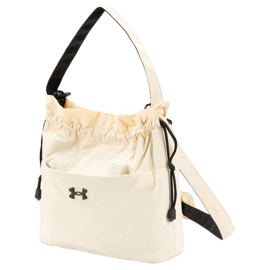 Under Armour Nylon Double Shoulder, One Shoulder Handbag Unisex Coix Seeds White