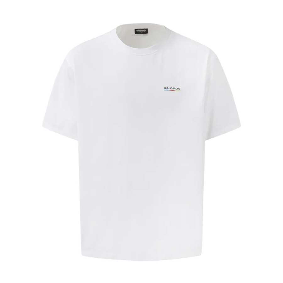 SALOMON UNI T Shirts Unisex White Crew Neck