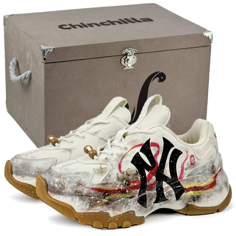 MLB Big Ball Chunky Slip Resistant Abrasion Resistant Low top Chunky Sneakers Unisex