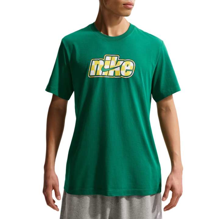 Nike Nike Sportswear T Shirts Men's Peacock Stone Color Crew Neck Moderate