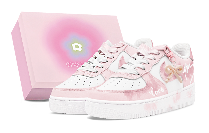 Nike Nike Air Force 1 Air Force 1 Low top Skateboard Shoes Women's Pink