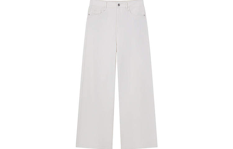 Teenie Weenie Jeans Women's White Moderate Straight Fit Pants