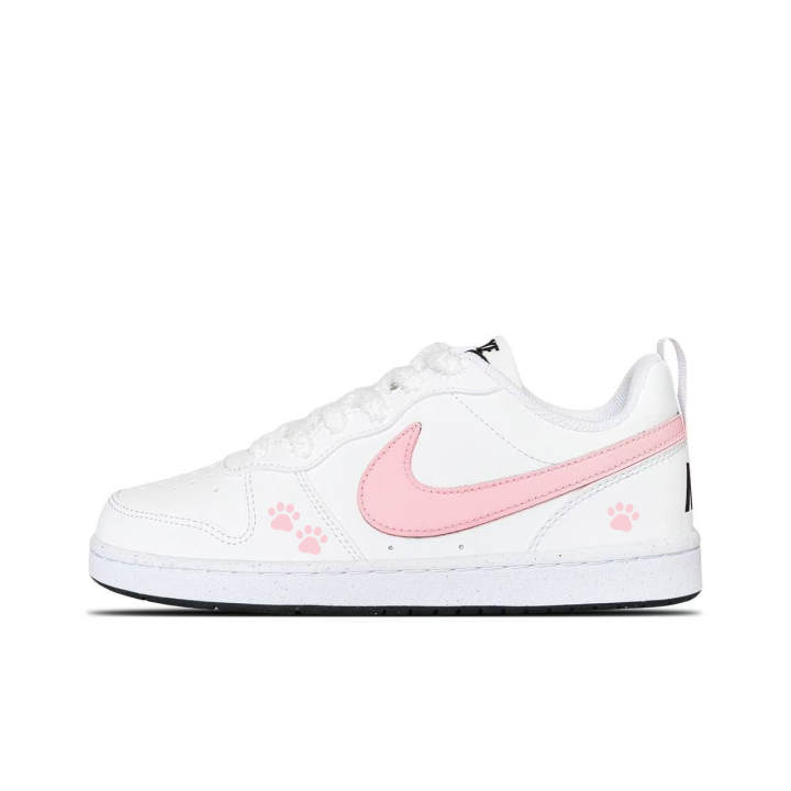 Nike Nike Artificial Leather Cushioning Abrasion Resistant Slip Resistant Low top Skateboard Shoes Unisex Pink