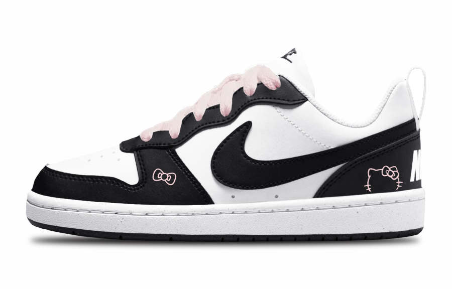 Nike Nike Court Borough Low top Kids' Skateboarding Shoes Black Teenagers