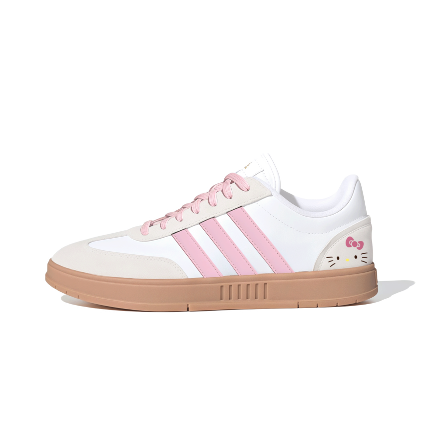 Adidas Adidas Gradas Abrasion Resistant Low top Skateboard Shoes Unisex Pink White