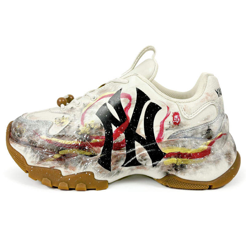MLB Big Ball Chunky Slip Resistant Abrasion Resistant Low top Chunky Sneakers Unisex