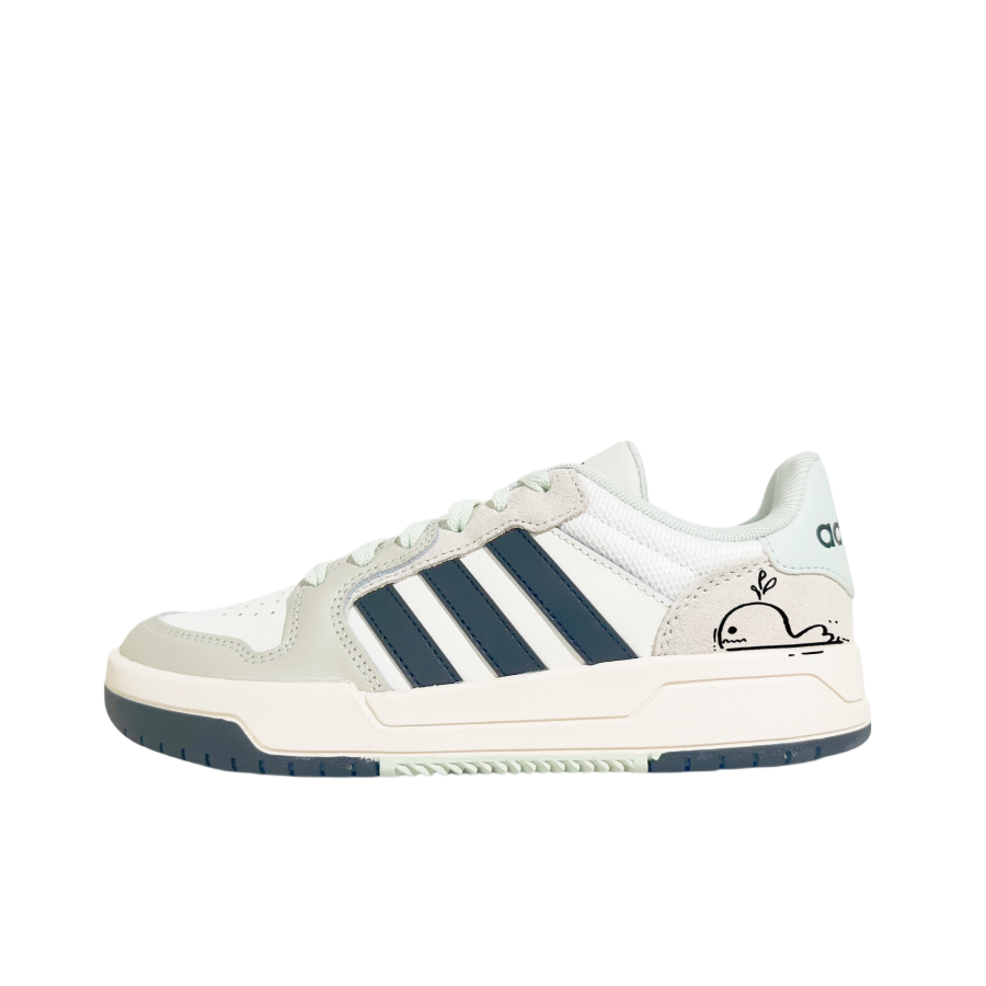 Adidas Adidas Neo Whale Island Exploration Cushioning Abrasion Resistant Slip Resistant Low top Skateboard Shoes Unisex