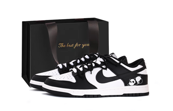 Nike Nike Dunk Low top Skateboard Shoes Unisex Black White