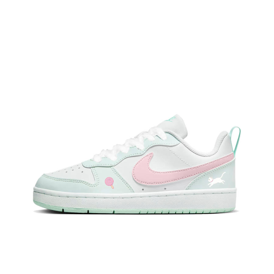 Nike Nike Court Borough Low top Kids' Skateboarding Shoes Mint Green Powder Teenagers