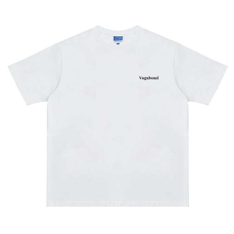 Lnga Landgre T Shirts Unisex White Crew Neck Moderate Straight Fit