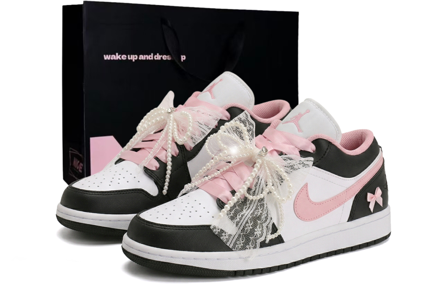 Jordan Jordan Air Jordan 1 Children's Basketball Shoes Black Unisex
