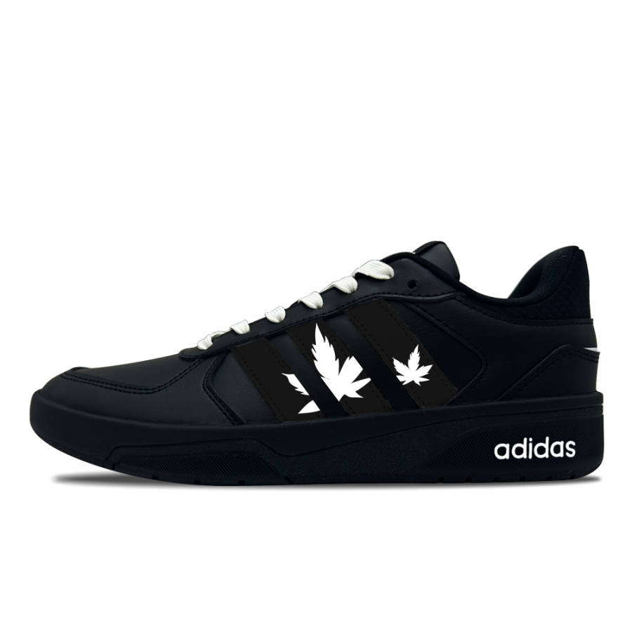 Adidas Adidas COURTBEAT Black Maple Night Shadow Synthetic Leather Low top Skateboard Shoes Unisex Black