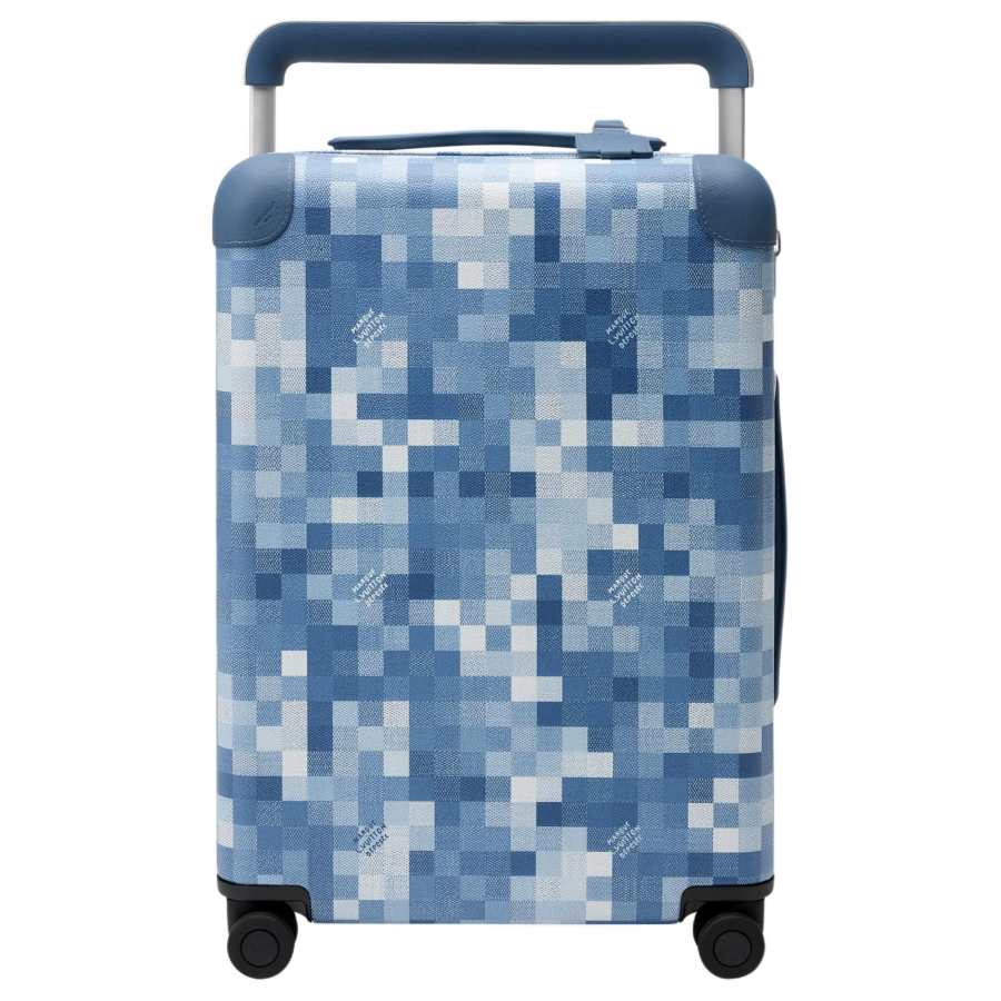 LOUIS VUITTON Horizon Damoflage Coated Canvas Trolley Bag 22 Inch Unisex Indigo