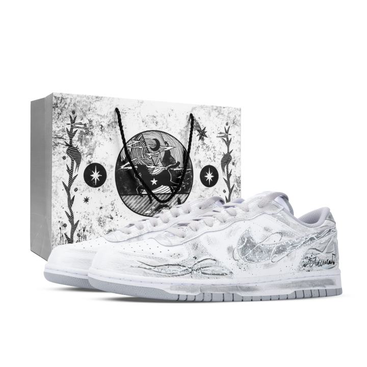 Nike Nike Big Monster Lab, Waveband Low top Skateboard Shoes Men's Gray White