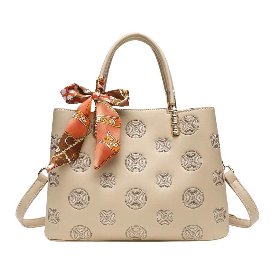 PAYOT Synthetic Leather Handbag Women's Apricot