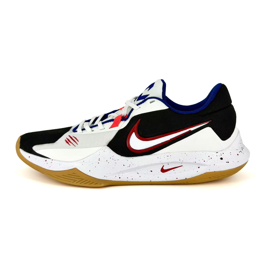 Nike Nike Precision 6 Tear Cushioning Slip Resistant Abrasion Resistant Low top Basketball Shoes Men's Black