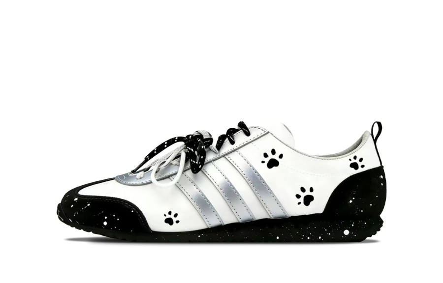 Adidas Adidas VS JOG 2.0 Low top German Army Trainers Unisex Black White Silver