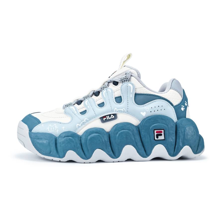 FILA Croissant Glutinous Meowth Trail Cushioning Abrasion Resistant Breathable Low top Chunky Sneakers Women's
