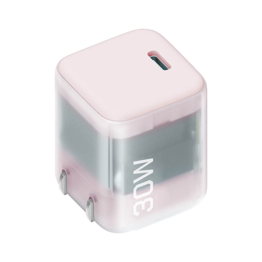 CUKTECH CUKTECH AC30S Transparent Compact And Portable PD Fast Charging Adapter Compatible With IPhone 15 17 Pro Max 30W