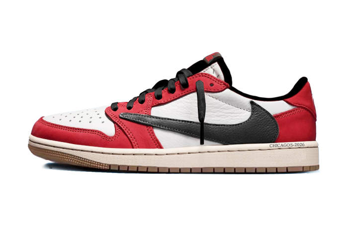 Jordan Jordan x Travis Scott Air Jordan 1 Chicago Travis Scott X AJ1 Low Classic Abrasion Resistant Low top