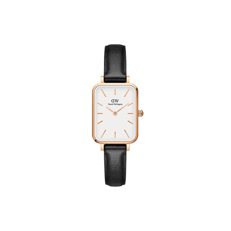 DW/DanielWellington Daniel Wellington DW Watch Square Watch Quartz Movement Leather Strap 20*26mm White Dial Women's Watch