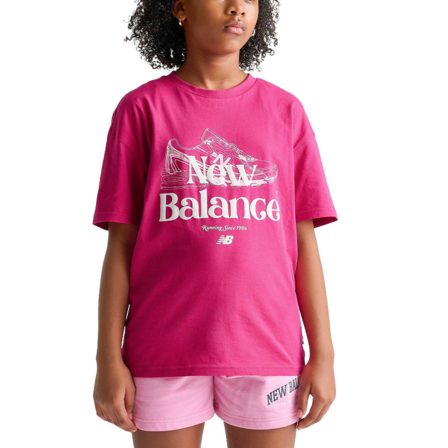 New Balance New Balance Kids T Shirts Crew Neck Moderate