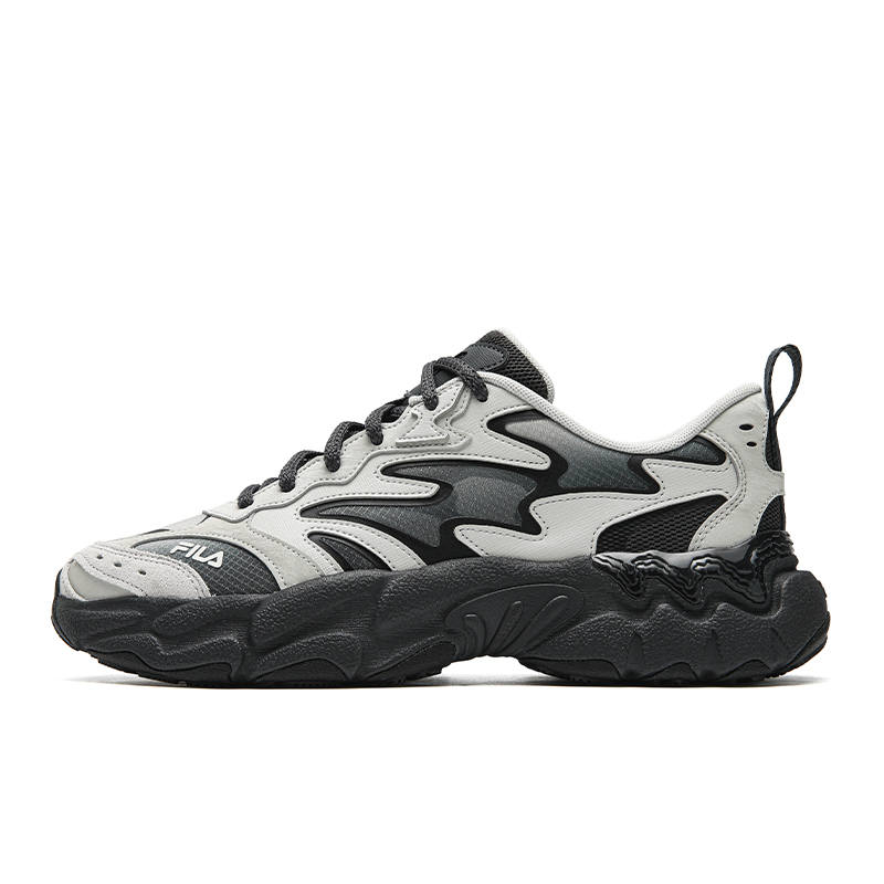 FILA FERN Cushioning Abrasion Resistant Breathable Lightweight Low top Chunky Sneakers Men's Gray