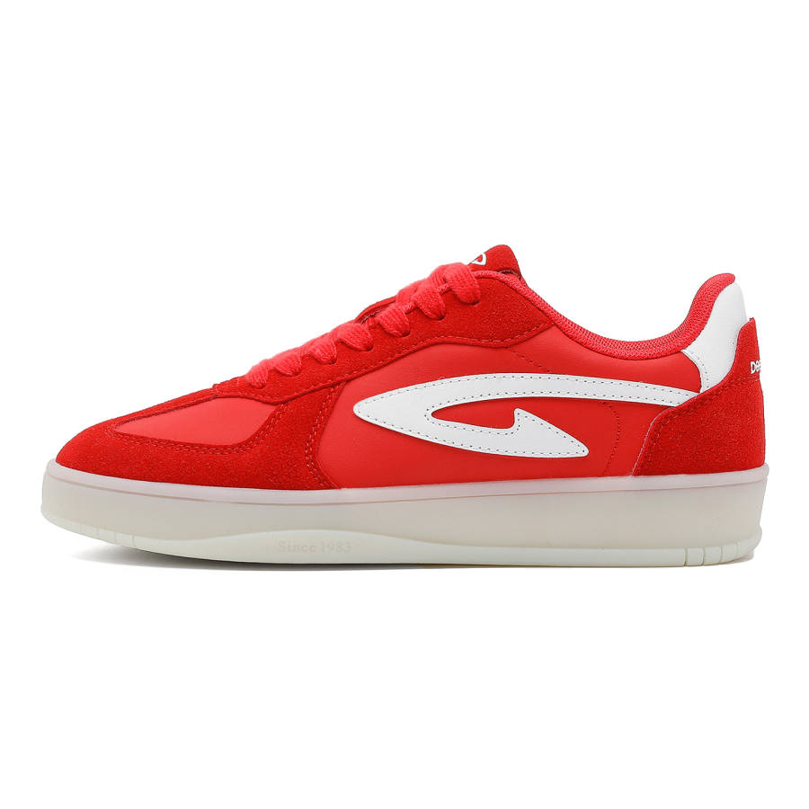 DEERWAY Lightweight Breathable Height Increasing Low top German Army Trainers Women's Red