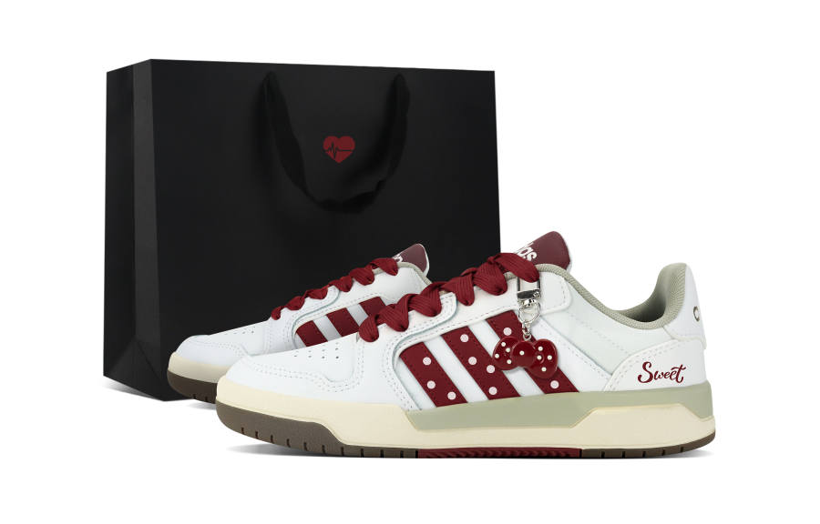 Adidas Adidas ENTRAP Slip Resistant Lightweight Low top Skateboard Shoes Unisex White Red