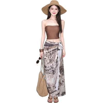 JBBCN Two Piece Skirt Sets Women's Collarless Thin Short