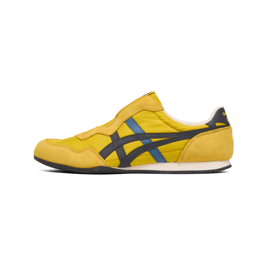 Onitsuka Tiger SERRANO Slip on Fabric Casual Shoes Unisex Yellow/Dark Blue