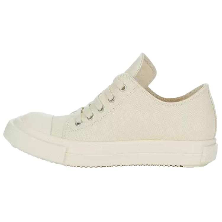 Rick Owens DRKSHDW Extreme High top Canvas Shoes Women's Milk White