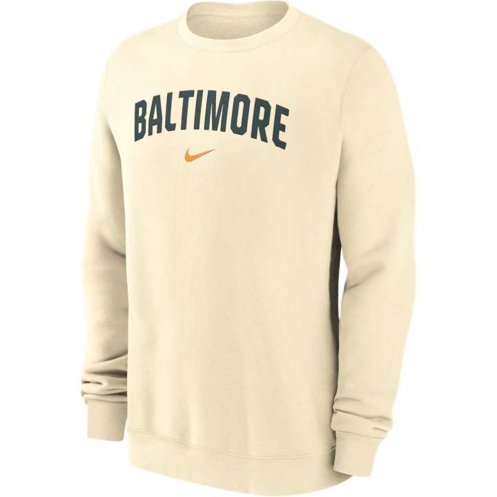 Nike Nike Baltimore Orioles 2-Hit Men's Nike Mlb Pullover Crew