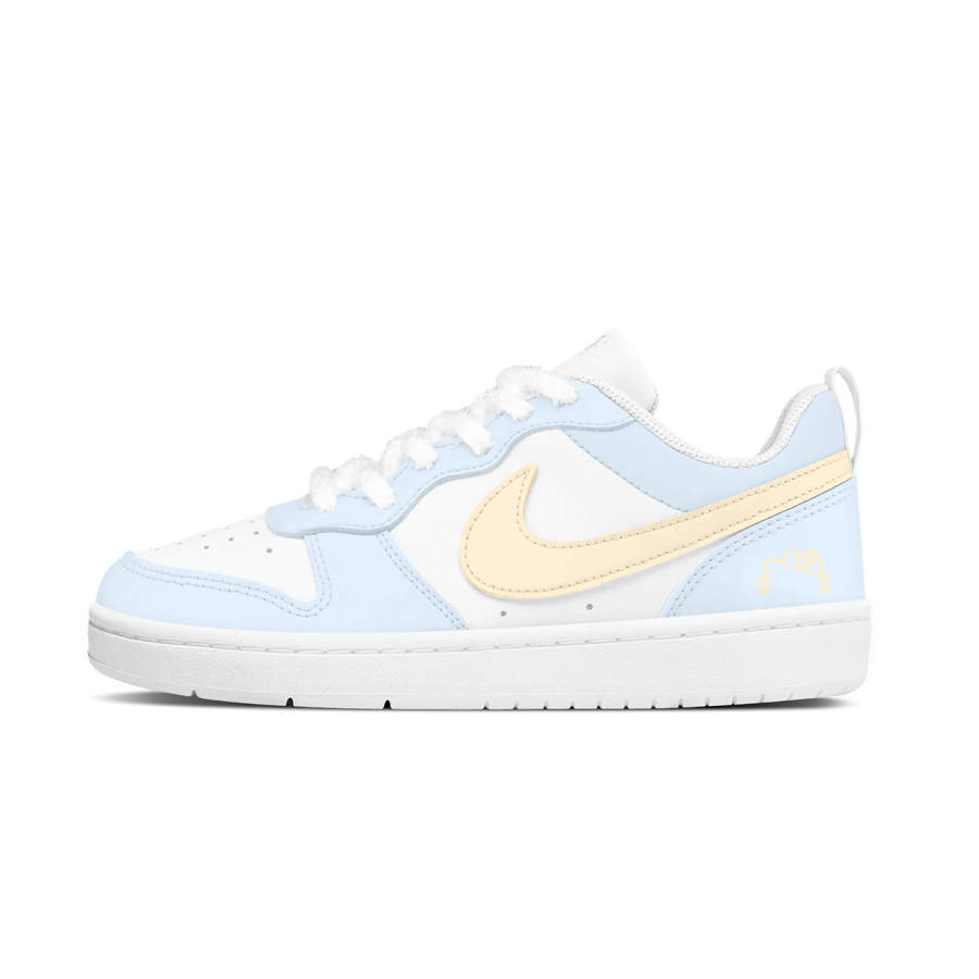 Nike Nike Court Borough Cloud Wander Low top Kids' Skateboarding Shoes Blue White Teenagers