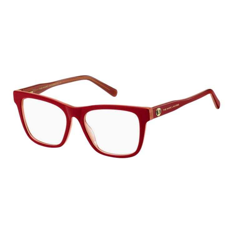 MARC JACOBS Acetate Square Prescription Glasses Women's Red