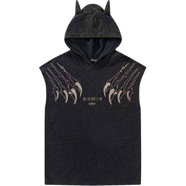 Lnga Landgre Tank Tops Men's Black Hooded Moderate Hooded