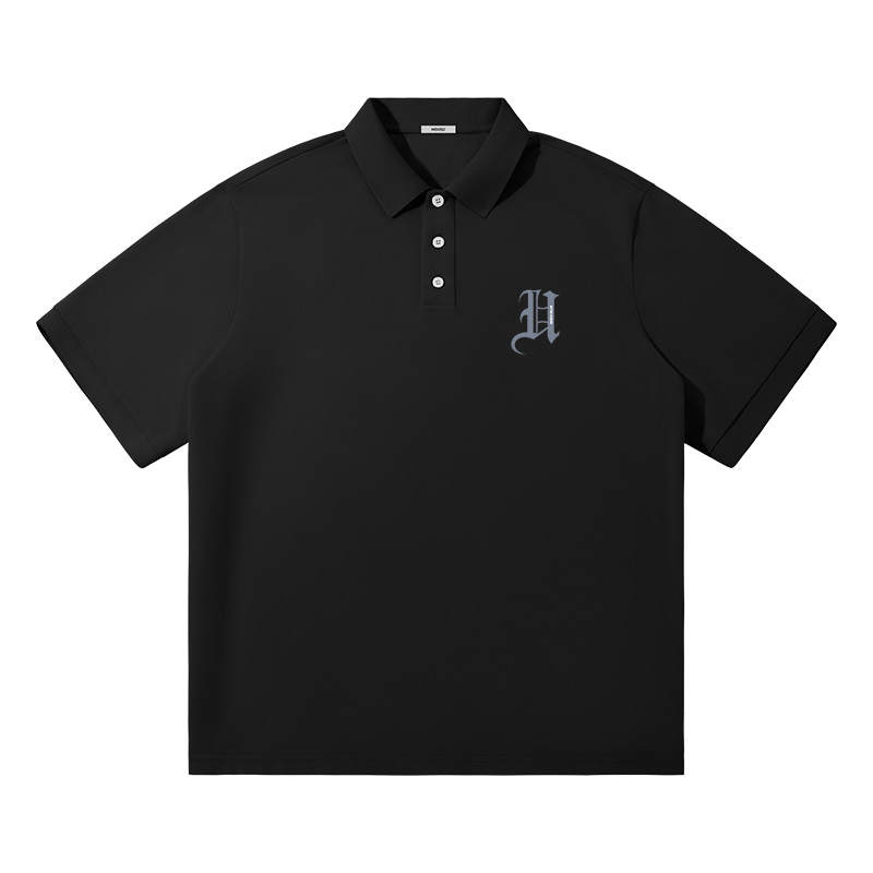 MINISO Polo Shirts Unisex Polo Collar Moderate Straight Fit
